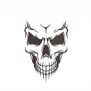 Skull Machine Embroidery Design. 3 Sizes