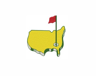 Golf Machine Embroidery Design. 6 Sizes. Sports Embroidery Design
