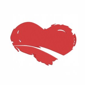 Design del ricamo della macchina del cuore. 7 Taglie