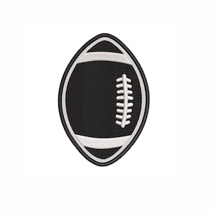 American Football ball Machine Embroidery Design. 4 Sizes. Sports Embroidery Design