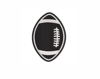 American Football ball Machine Embroidery Design. 4 Sizes. Sports Embroidery Design