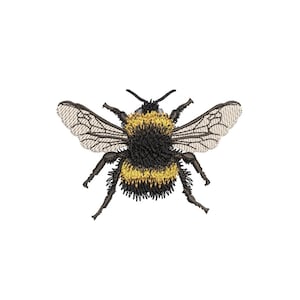 Bee Machine Embroidery Design. 4 Sizes. Insect Embroidery Design
