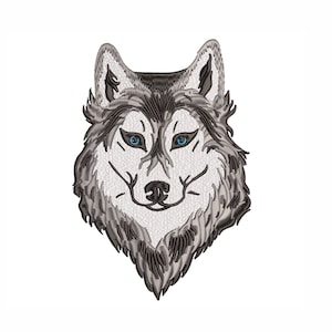 Wolf Machine Embroidery Design. 4 Sizes. Animal Embroidery Design