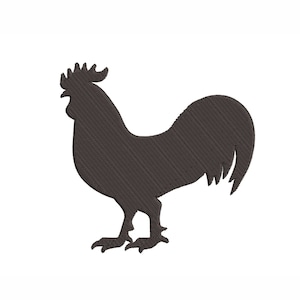 Rooster Machine Embroidery Design. 4 Sizes
