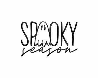 Spooky Season Machine Embroidery Design. 6 Sizes. Happy Halloween Embroidery Design. Spooky Vibes Embroidery. Trick or Treat Embroidery.