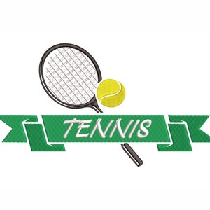 Tennis Machine Embroidery Design. 7 Sizes. Sport Embroidery Design
