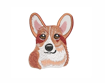 Corgi Machine Embroidery Design. 4 Sizes. Dog Embroidery Design