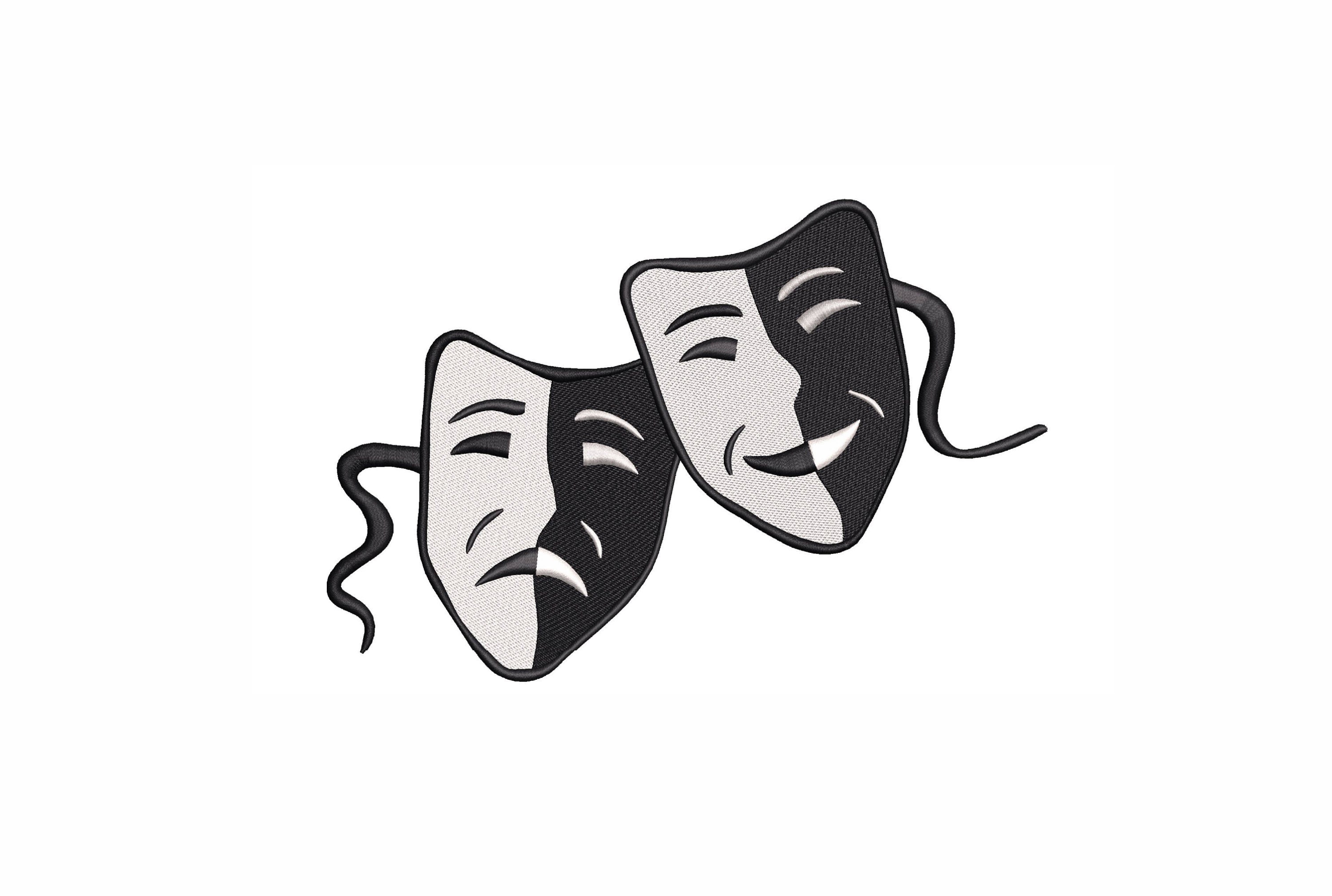 Drama Cat Masks - white design - for Theater Poster for Sale by  Mindful-Designs