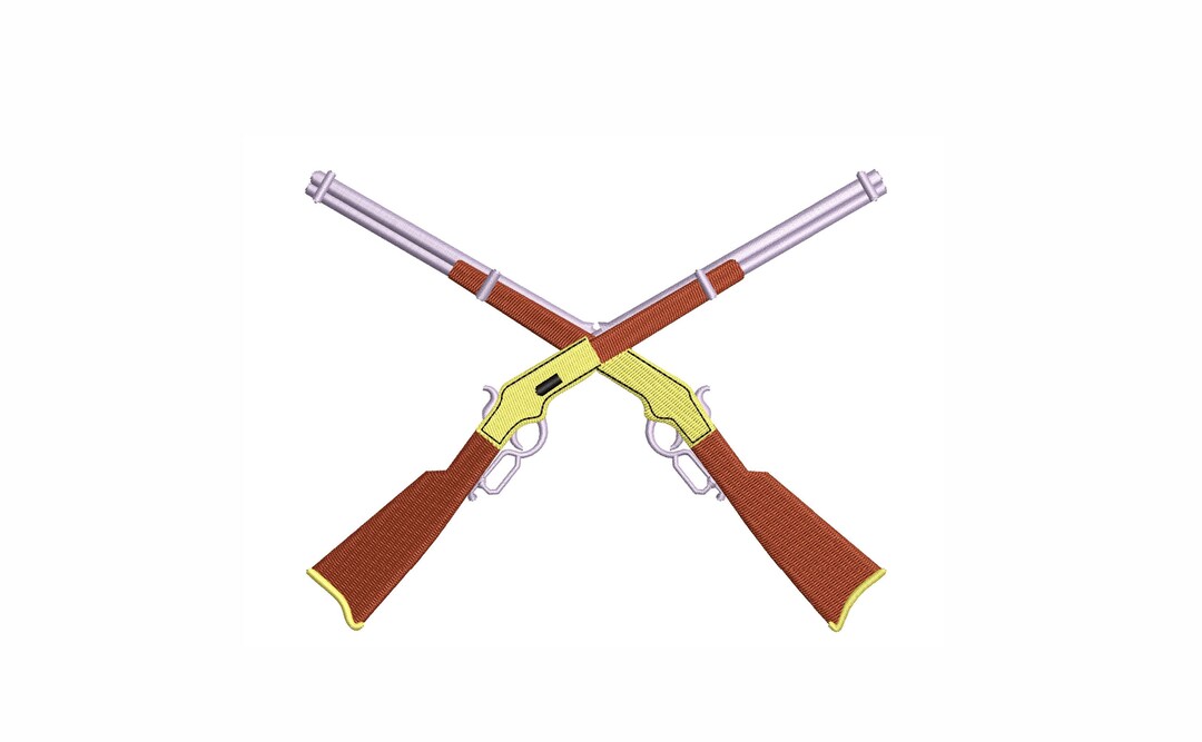 Hunter Gun Machine Embroidery Design. 5 Sizes. Hunting Embroidery