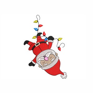 Santa Claus Machine Embroidery design. 3 Sizes. Christmas Embroidery Design
