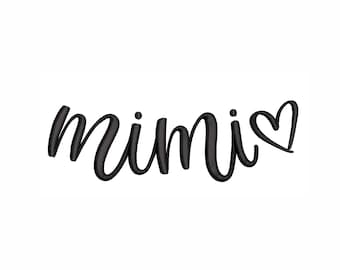 Mimi Curved Collar Machine Embroidery Design. 3 Sizes. Mimi Collar Embroidery Design. Mimi Shirt Embroidery Design.