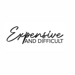 Expensive and Difficult Machine Embroidery Design. 7 Sizes. Funny Women Embroidery Design