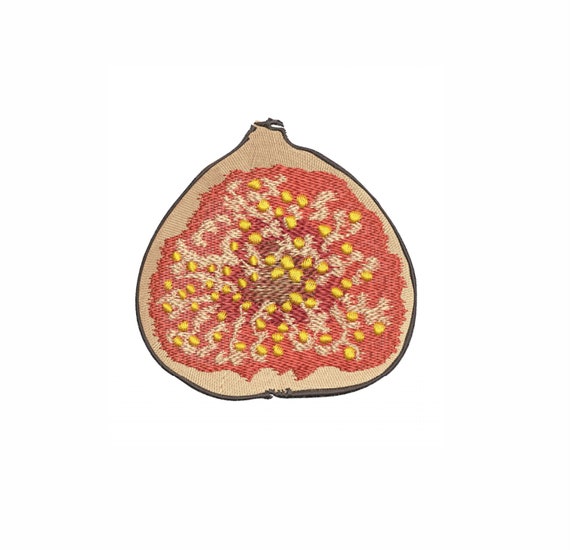 Figs Machine Embroidery Design. 4 Sizes. Fruit Embroidery Etsy