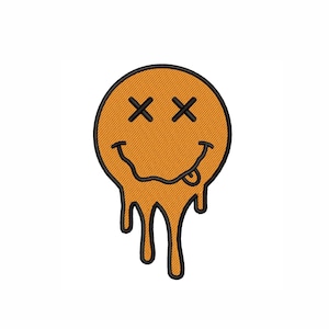 Smile Machine Embroidery Design. 4 Sizes. Retro Smile Embroidery Design. Instant download.