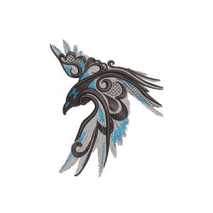 Eagle Machine Embroidery Design. 4 Sizes. Bird Embroidery Design. Instant Download. Digital Download.