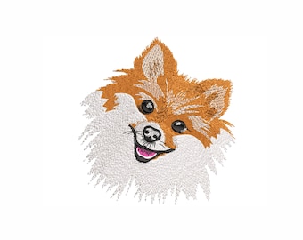 Pomeranian Dog Machine Embroidery Design. 4 Sizes. Pet Embroidery Design