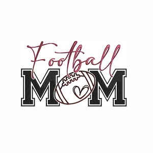 Football Mom Machine Embroidery Design. 7 Sizes. Game Day Embroidery Design. Football Mama Embroidery Design. Digital Embroidery.