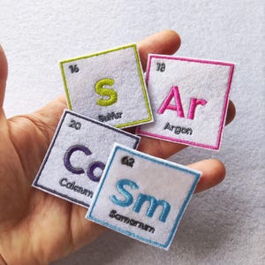 Sarcasm Patch Embroidered Iron On – Periodic Table Patch – Science Humor Patch – Nerd Gift – Chemistry Patch – Teacher Gift – Geek Patch