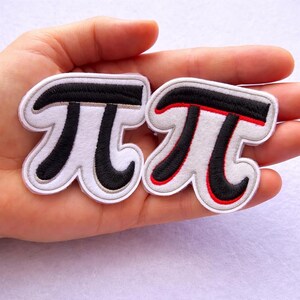 Pi Patch Embroidered Iron On – Math Patch 3.14 – STEM Gift – Geometry Patch – Teacher Gift – Nerd Patch – Science Jacket Patch