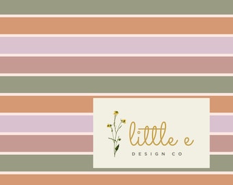 Striped Seamless File, Pastel Fall Seamless Pattern for Fabric, Soft Earth Tone Digital Paper, Muted Stripe Seamless Repeat, Fall Aesthetic