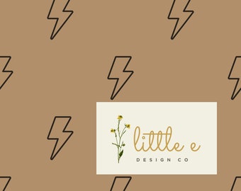 Lightning Bolt Seamless File, Minimal Design for Boy, Modern Minimal Digital Paper, Earth tone Skater Seamless Pattern for fabric