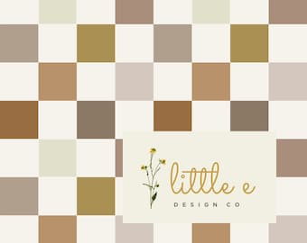 Archivo sin costuras de verificación neutral, repetición sin costuras de múltiples verificaciones, papel digital minimalista moderno, patrón sin costuras de tono boho Earth para tela