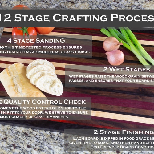 Handmade Hardwood Cutting shops Board | Optional Feet/Groove