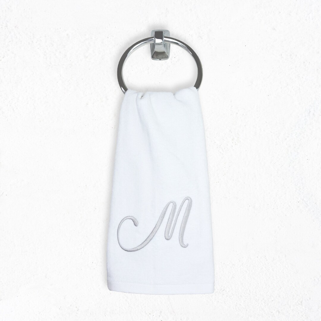 Personalized Soft 16X 26 Terry Velour Hand Towel, Custom Bathroom