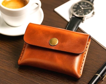 Minimal One Piece Leather Wallet Pattern,