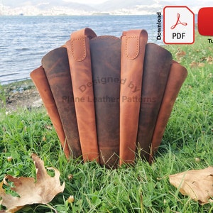 Leder Sea Shell Tragetasche Pdf Muster, Frauen Tragetasche Aeshetic Vorlage, süße Tragetasche Pdf