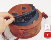 Personalizable Leather Halloween Pumpkin Trick or Treat Bag Pattern, Kids Halloween Bag Pdf, Halloween Candy Bag, Halloween Goodie Bag