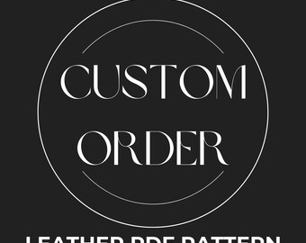 Custom Order for Lise Neely - A5 Leather Journal Cover Pattern