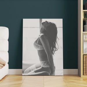 Lingerie Model Print Canvas Wall Art | Canvas print, Boudoir print, Boudoir photo print, Fashion wall art prints, Boudoir canvas print