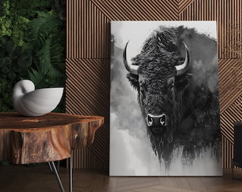Buffalo Canvas Print | Buffalo Canvas Art, Buffalo Print, Buffalo Wall Art, Buffalo Canvas, Buffalo Wall Print, Buffalo Art Print Canvas