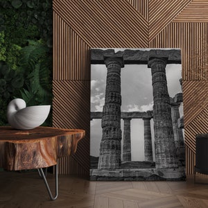 Greek Art Canvas Print | Modern Wall Art, Greek Art Print, Architecture Print, Living Room Wall Art Print, Greece Canvas Art Print, Canvas