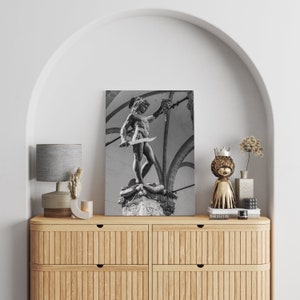 Perseus Canvas Print | Perseus and Medusa Art Print, Greek Statue Print, Greek Print, Greek Mythology Art, Perseus Medusa Print, Greek Art