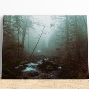 Foggy Forest Print Canvas Wall Art | Foggy trees print, Misty forest print, Canvas print, Foggy forest wall art, Misty forest wall art print