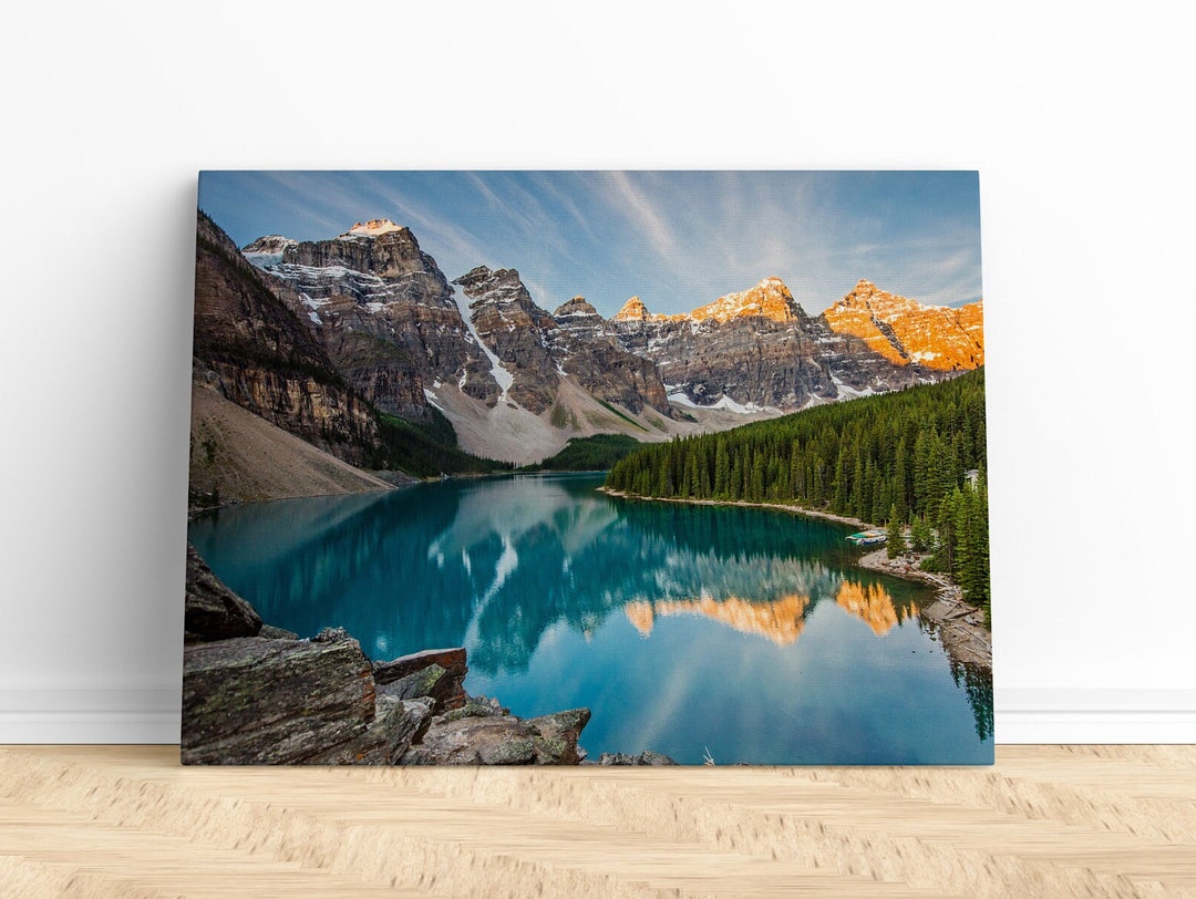 Mountain Landscape Canvas Print | Mountain Print, Mountain Art ...