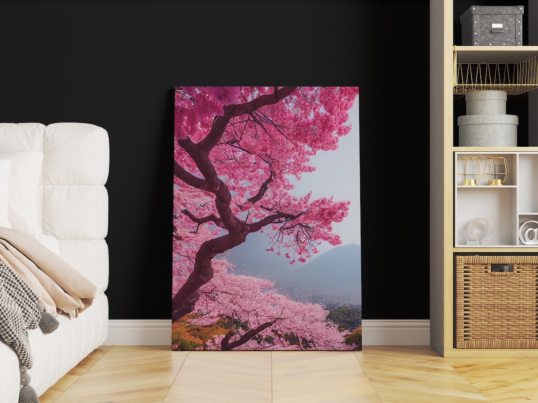 Cherry Blossom Canvas Art Print Cherry Blossom Art Print, Cherry