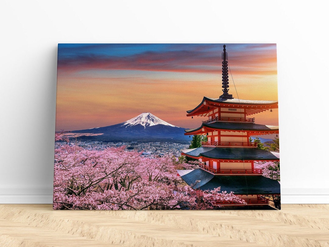 Mount Fuji Print Canvas Wall Art | Japan Print, Mount Fuji Wall Art ...