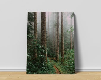 Forest Canvas Print | Canvas wall art, Forest Print, Forest Wall Art, Forest Art Print, Tree Print, Tree Canvas, Tree Canvas Wall Art, Fog