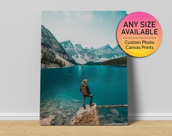 All Sizes Photo Canvas Print - Turn Your Photos into Canvas, Personalized Photo Canvas Print, Photo on Canvas, Stretched Canvas Print