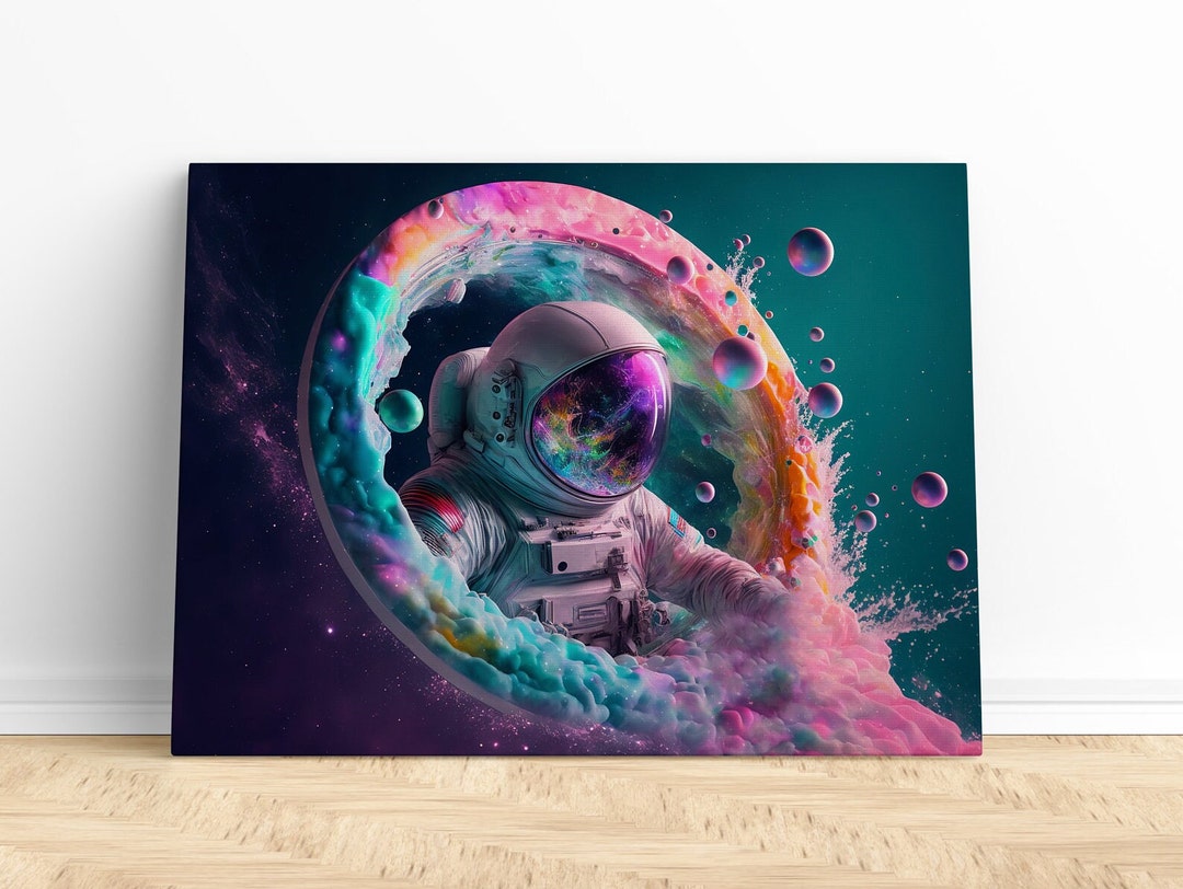 Astronaut Print Canvas Wall Art | Astronaut Wall Art, Astronaut Canvas ...