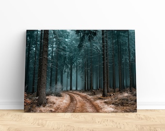 Forest Canvas Wall Art | Forest Print, Forest Art Print, Forest Canvas, Tree Canvas, Large Canvas Art, Large Canvas Print, Tree Print