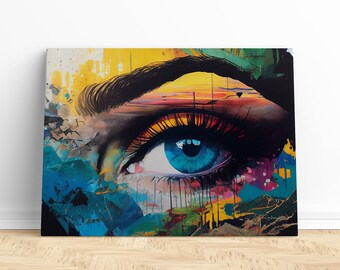 Graffiti Print Eye Canvas Wall Art | Graffiti print, Graffiti canvas, Graffiti wall art, Graffiti canvas art, Graffiti canvas wall art print
