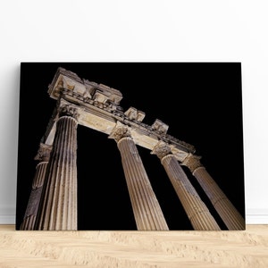 Apollo Temple Canvas Wall Art Print | Temple of Apollo, Roman Prints, Roman Canvas Art, Large Canvas Art, Greek Print, Greek Wall Art Print