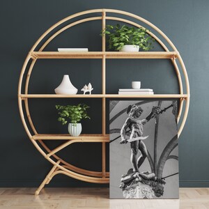 Perseus Canvas Print | Perseus and Medusa Art Print, Greek Statue Print, Greek Print, Greek Mythology Art, Perseus Medusa Print, Greek Art