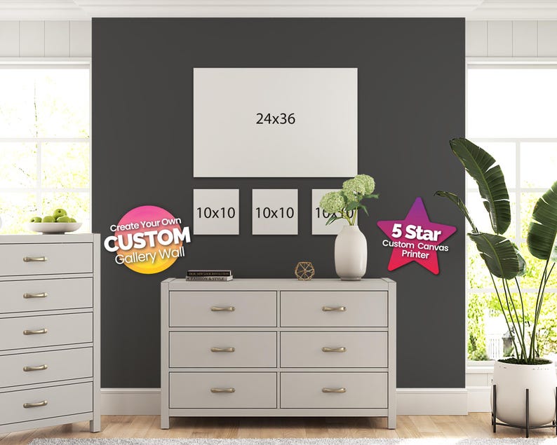 Create Your Own Gallery Wall With Custom Photo on Canvas Prints