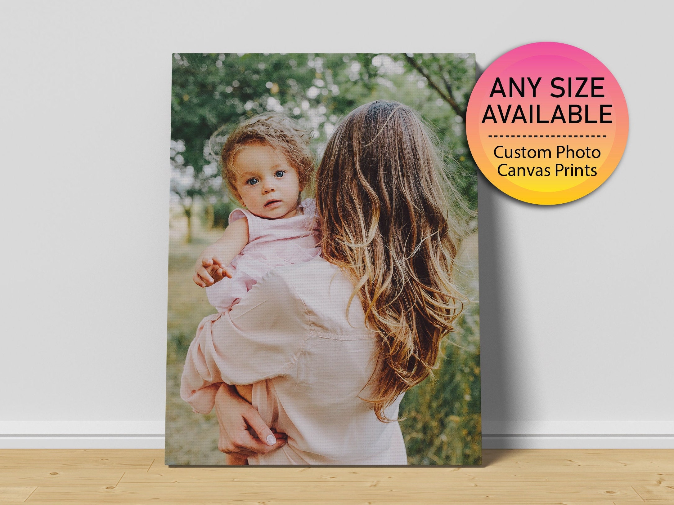Custom family photo print canvas art - All Sizes  - Family photo print, Personalized photo canvas, Photo on canvas, Family photo printing