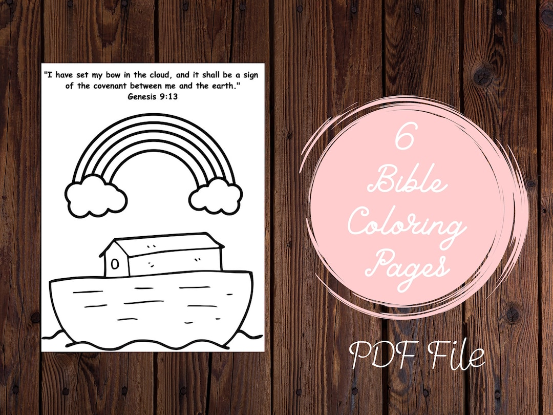 Bible Coloring Sheets Printable - Etsy